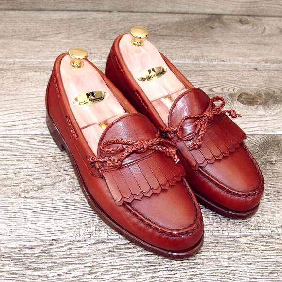 * NIB * $295 Allen Edmonds WOODSTOCK Loafer 7 D Chili * add $15 new Cedar Trees main image 9